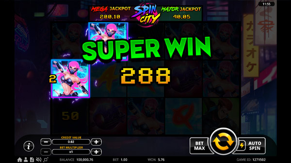 Spin City Slot Super Win